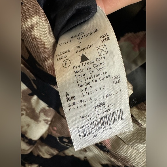 McGuinn | Pretty peplum floral halter top, open back dress — Size 6 - Picture 9 of 10